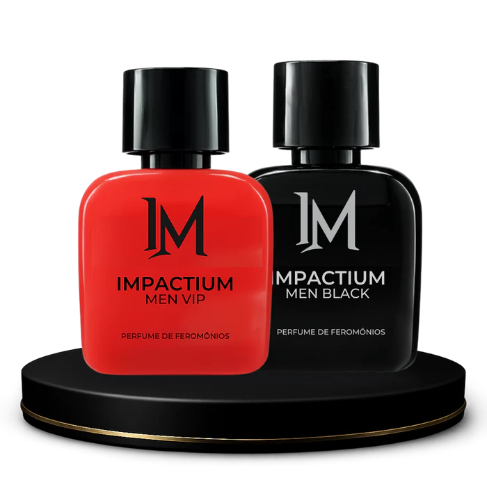 COMPRE 1 E LEVE 2 - Perfume Impactium Men Vip + Black - Perfume de feromônios - 50ml cada
