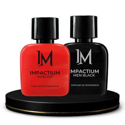 COMPRE 1 E LEVE 2 - Perfume Impactium Men Vip + Black - Perfume de feromônios - 50ml cada
